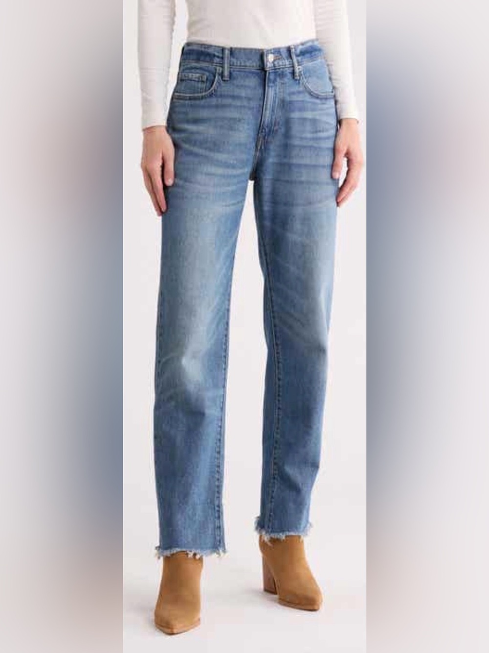 Lucky brand Ankle High Rise Straight Zoe Blue Washed Jeans 0/25